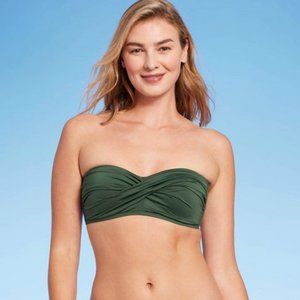 NWT - Kona Sol - Molded Bandeau Bikini Top w/ Removable Strap - XS
